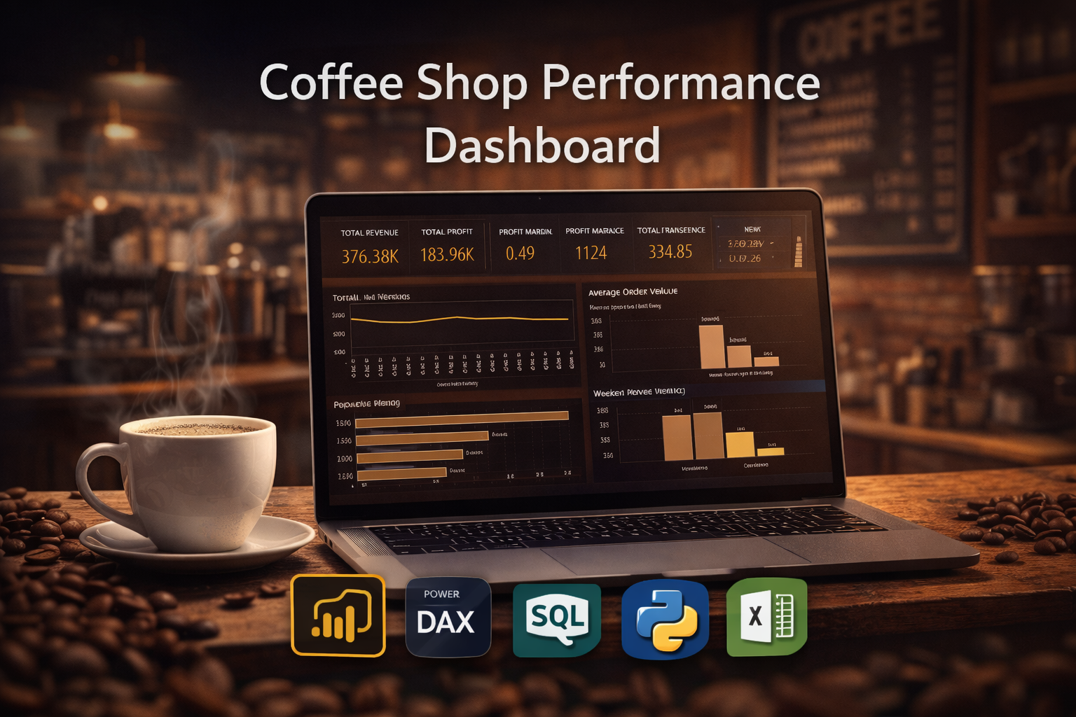 Power BI Coffee Shop Performance Dashboard